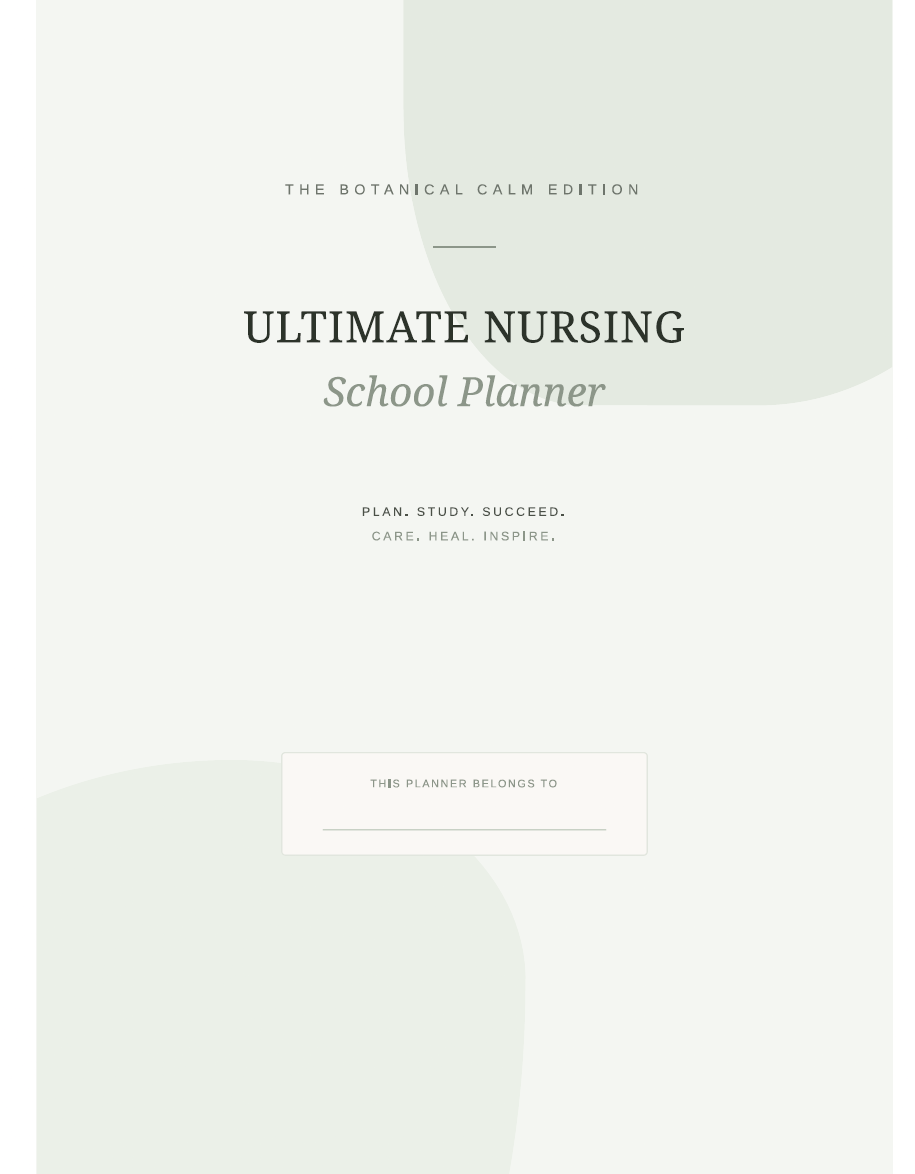 Digital Wellness & Study Planner for Nursing Students