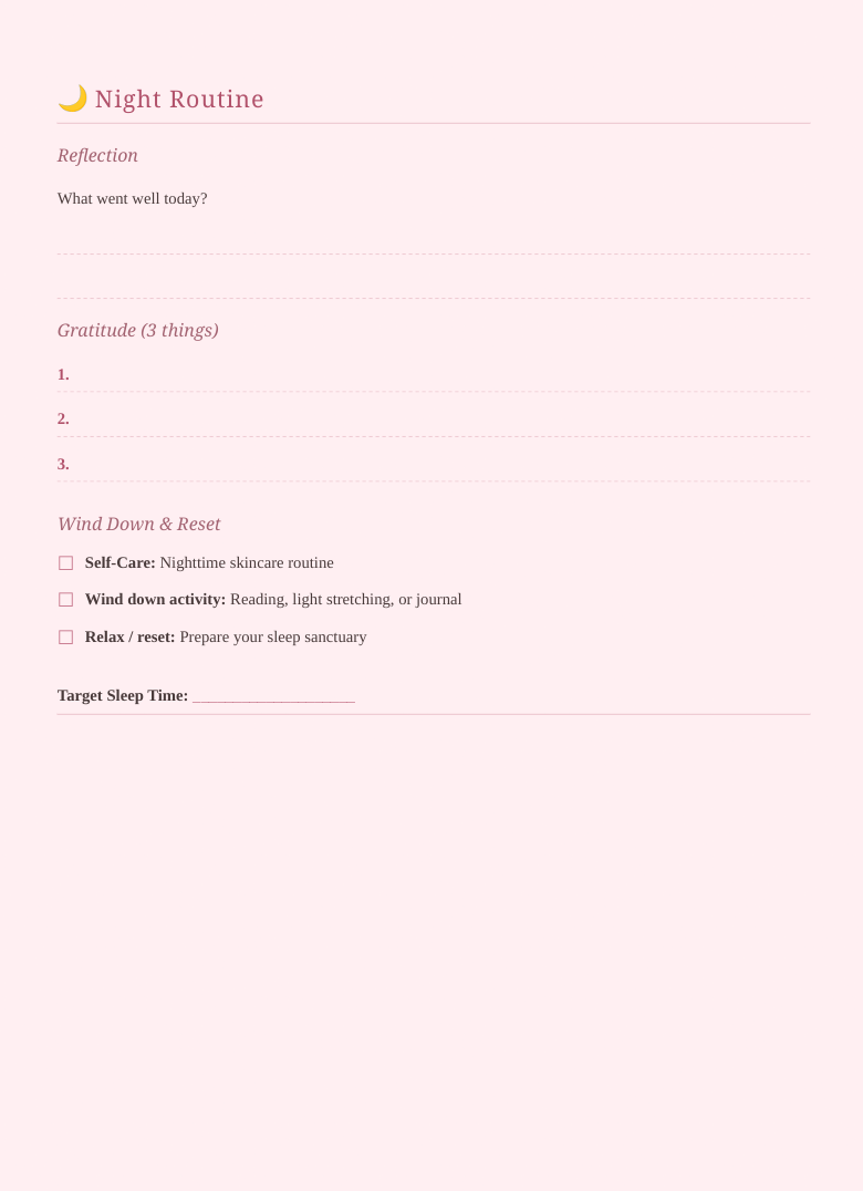Soft Life Digital Planner | Daily Routine, Habit Tracker, Mood & Weekly Reset Journal