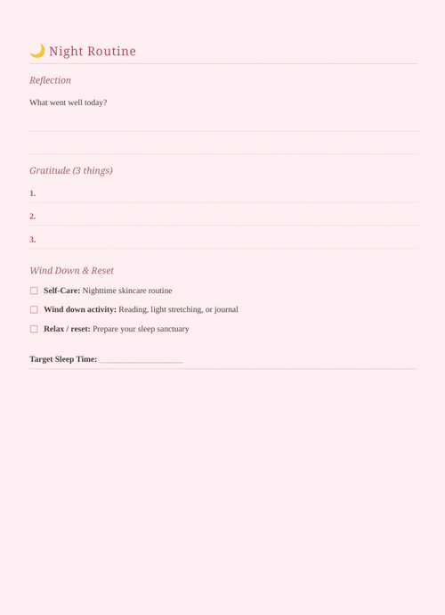 Soft Life Digital Planner | Daily Routine, Habit Tracker, Mood & Weekly Reset Journal