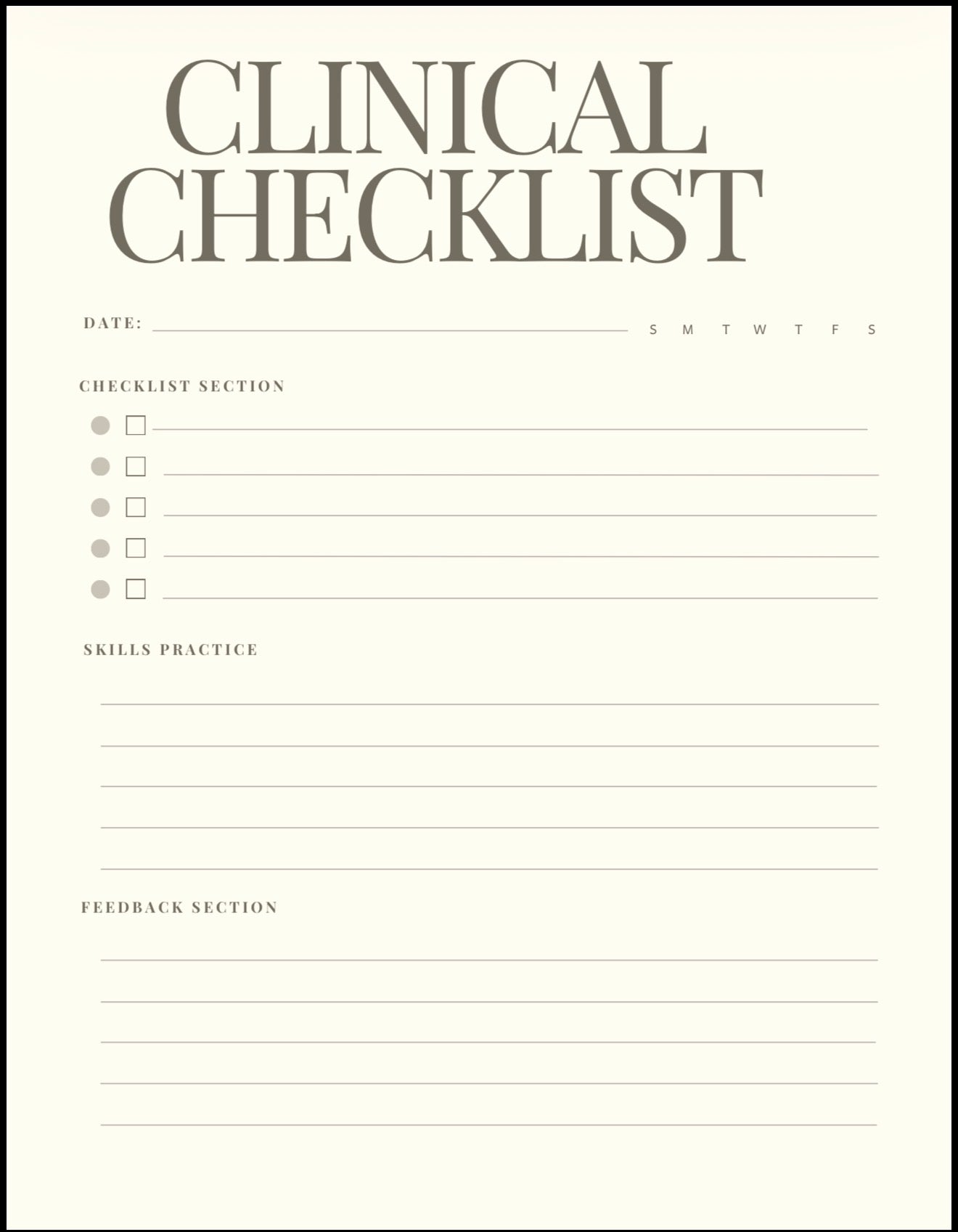 Nursing Student Planner Bundle | Digital Nursing School Organizer | Clinical & Study Planner