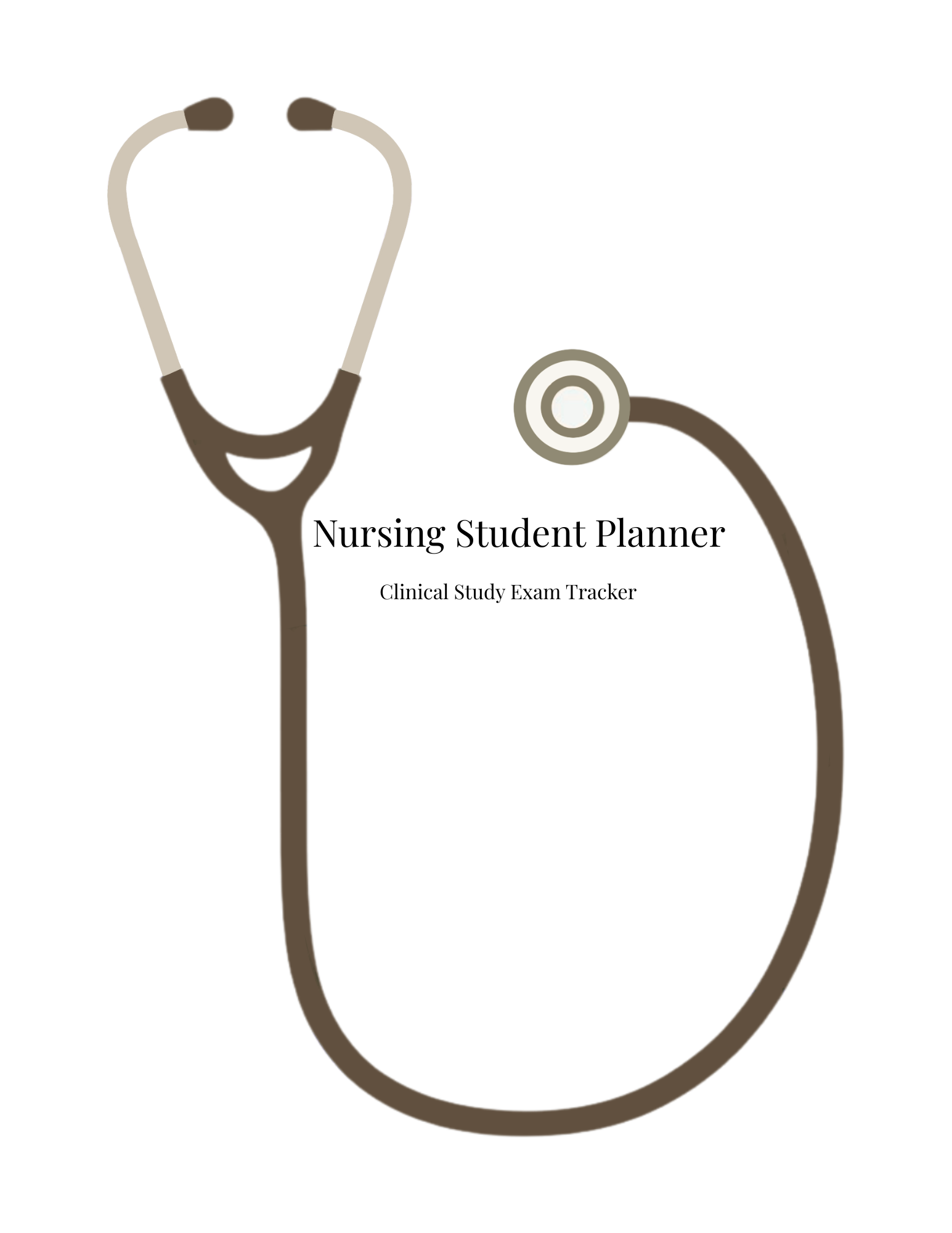 Nursing Student Planner Bundle | Digital Nursing School Organizer | Clinical & Study Planner