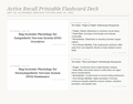 Active Recall Printable Flashcard Decks: Foundational Nursing Physiology & Hemodynamics